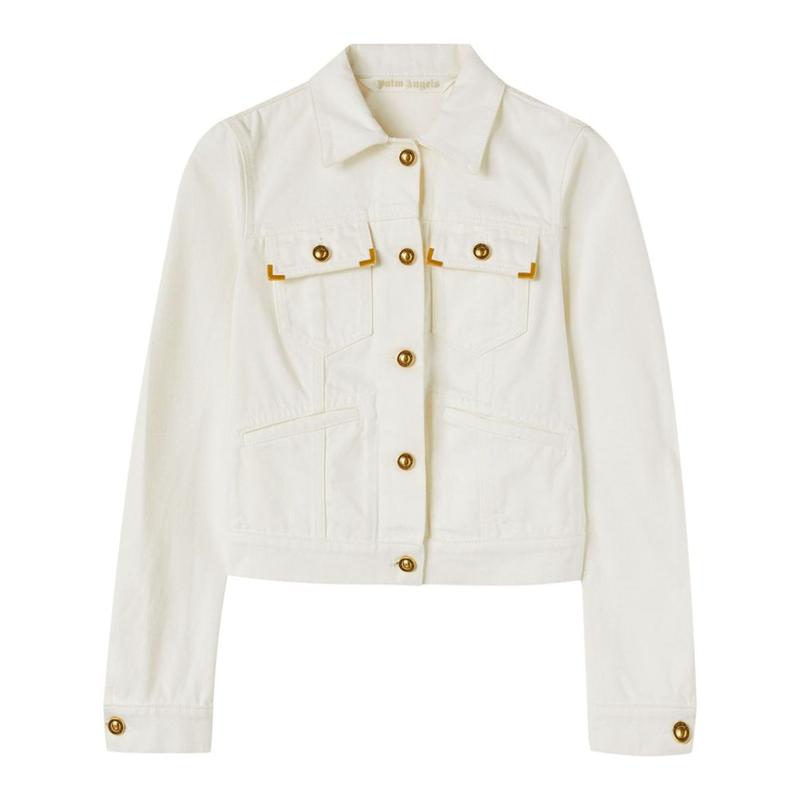 PALM ANGELS WW DENIM JACKET OFF WHITE OFF WHITE