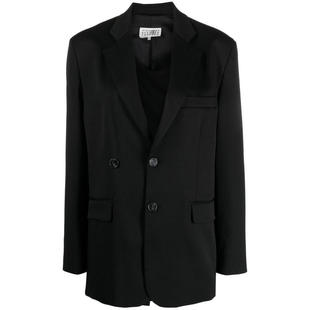 MAISON MARGIELA ASYMMETRIC BLAZER MM6 DOUBLE BREASTED