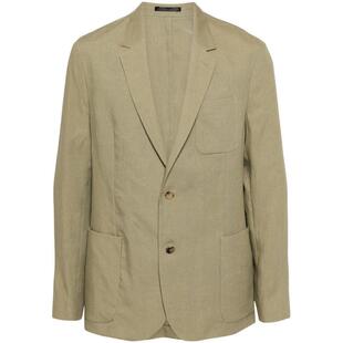 SMITH breasted single PAUL linen blazer