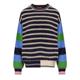 SHEA GOYA BLUE JUMPER STINE CREWNECK STRIPED