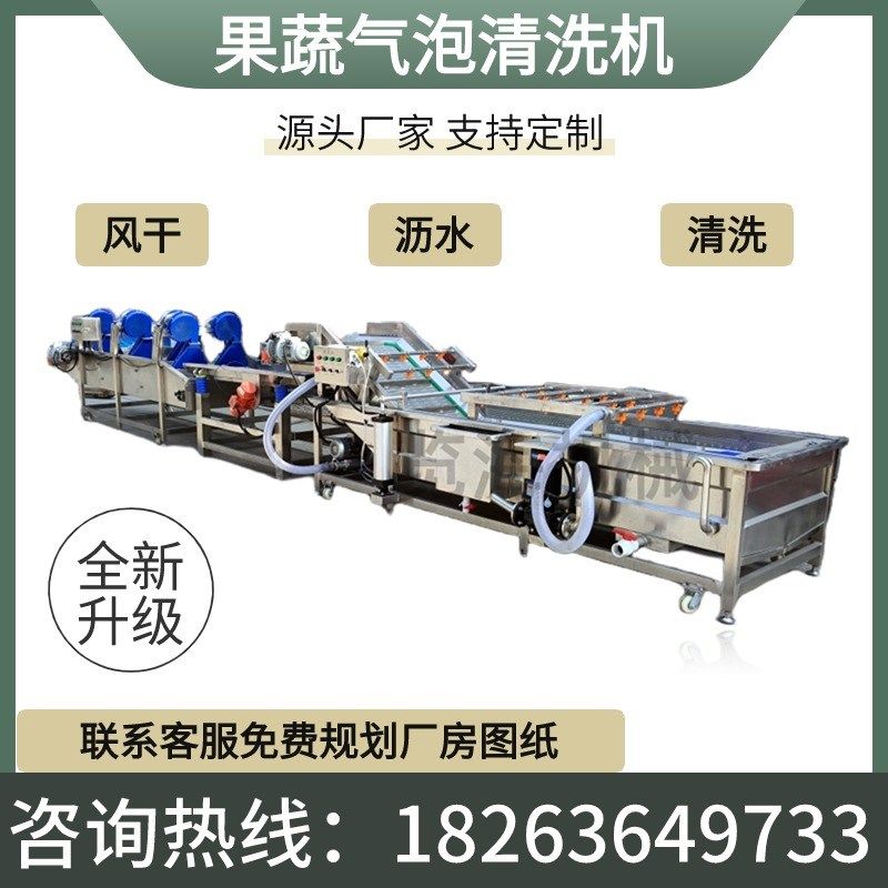蒜苗橙子沃柑清洗机枣青梅韭菜清洗加工流M水线果蔬气泡清洗机大,清洗/食品/商业设备,洗果机/洗菜机,淘宝优惠券,粉丝福利购,淘宝优惠卷