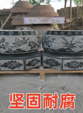木柱石墩子木头底座石墩庭院古建花岗岩柱墩仿古柱基石挖空石厂家