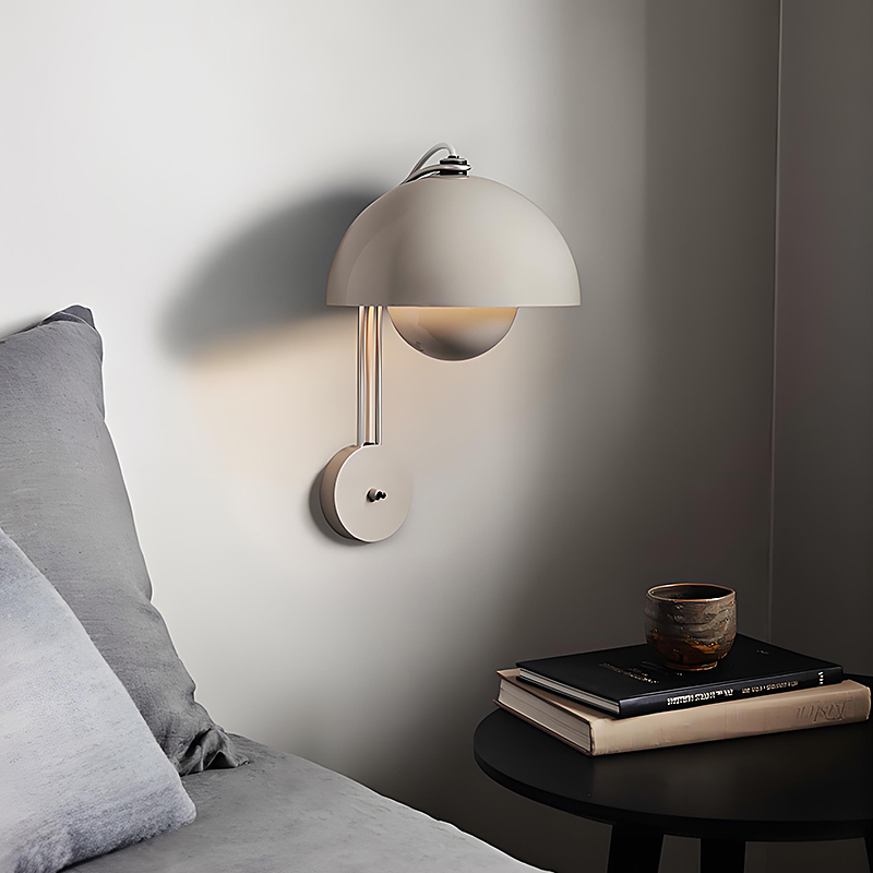 丹麦设计师款花苞壁灯vp8卧室床头壁灯样板房书房床头灯北欧经典