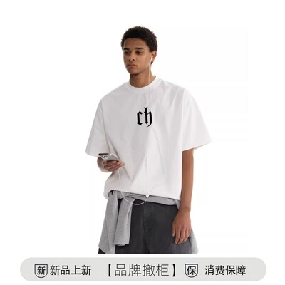 VISVIM SHINY夏季短袖男英文字母印花设计宽松圆领男女重磅T恤潮