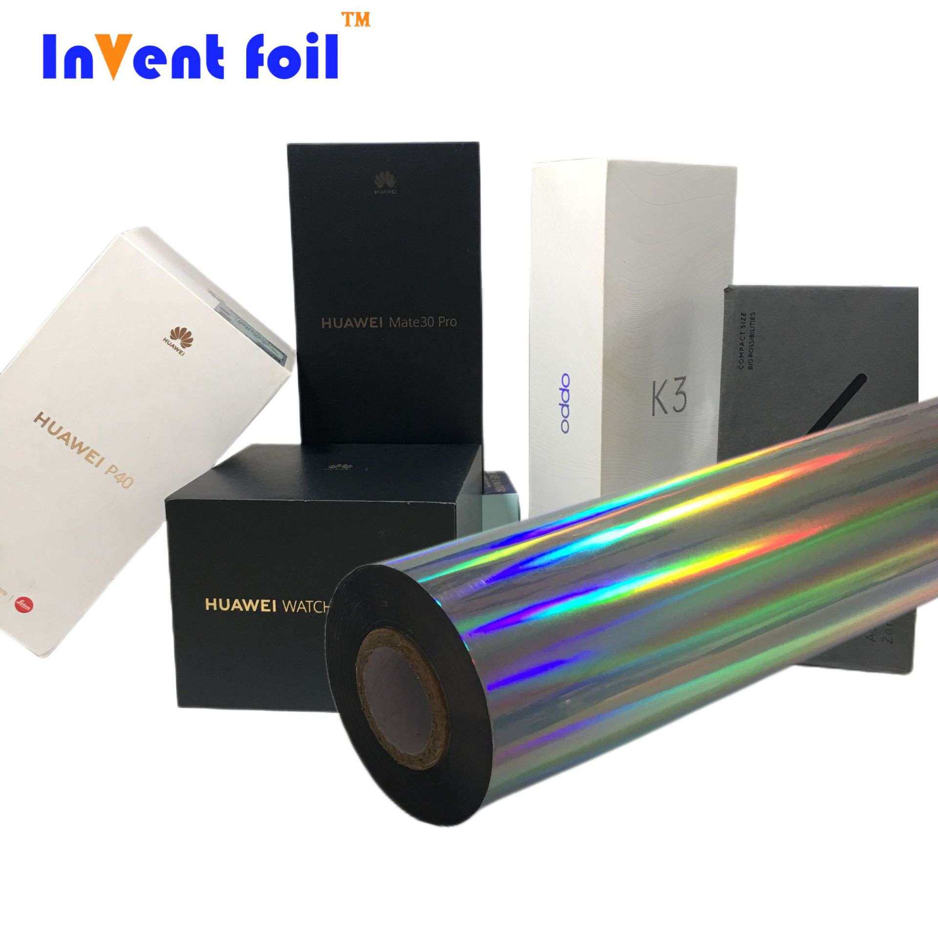 INVENT FOIL素面银烫金膜UV哑油水油耐810胶带胶片电化铝烫金纸