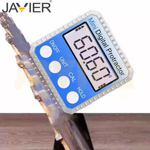 杰洛夫出品 迷你电子数显倾角仪 坡度水平仪量角器锌合金倾角盒