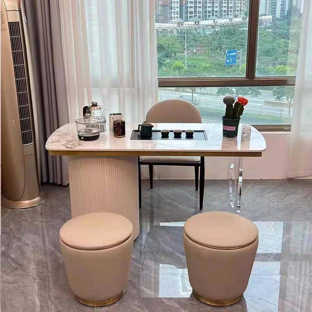 新中式现代轻奢设计小户型家居客厅办公接洽亚克力风电器一体茶桌,商业/办公家具,茶台/茶桌,淘宝优惠券,粉丝福利购,淘宝优惠卷