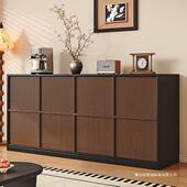 中古餐边柜靠墙一体储物柜客厅茶水柜家用实木斗柜卧室床尾收纳柜