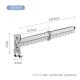 折叠晾衣架伸缩杆铝合金隐形凉衣架晾衣杆室外壁挂式 室内阳台墙壁