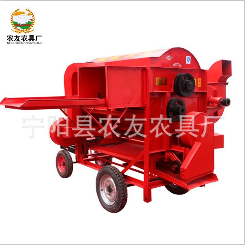 水稻谷子高粱蚕豆脱粒机湖北稻麦四脱粒1机5NPPS2型清分离打谷机