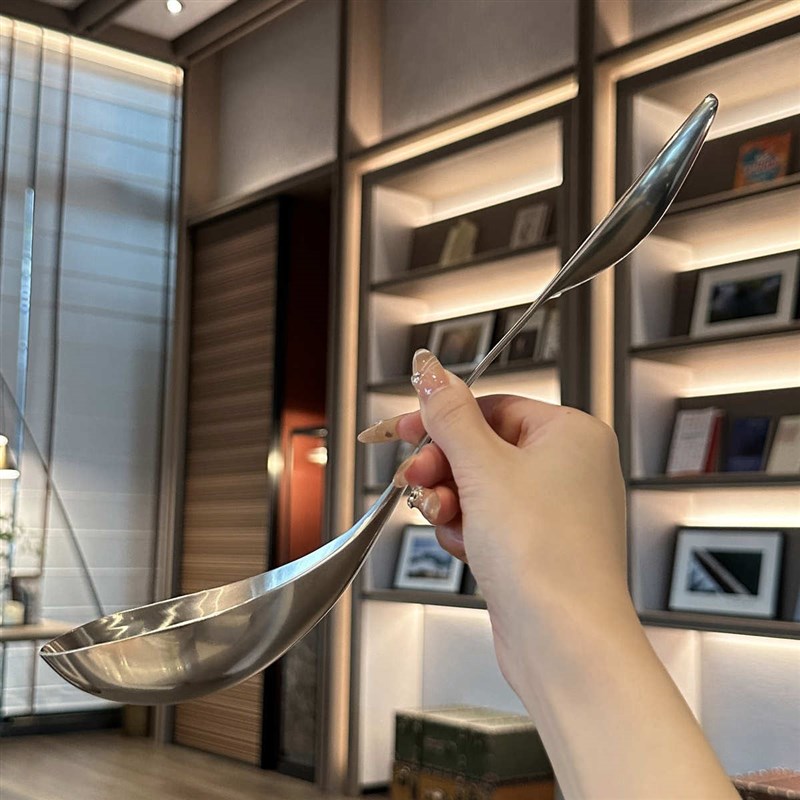 三倍厚的大汤勺 316不锈钢盛汤勺 分汤K勺分餐勺 分菜勺公勺子