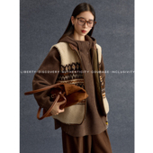 SWAP SENSE暖绒雅叙· 费尔岛花纹羊羔毛摇粒绒拉链马甲背心冬