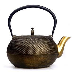 大号生铁茶壶大容量烧水壶家用复古茶具装 手工铸铁壶新中式 修摆件