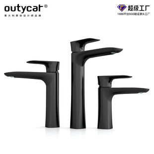 现代简约电镀水龙头全铜家用酒店冷热龙头厂家面盆高身水龙头