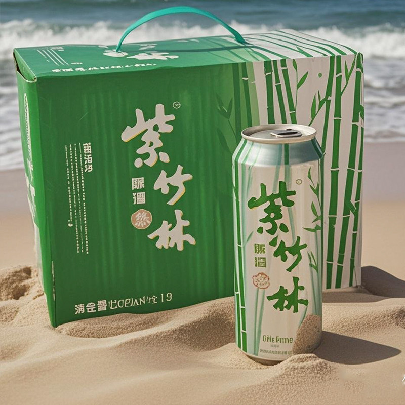 紫竹林啤酒500毫升12瓶整箱易拉罐普陀山啤酒舟山特产送礼