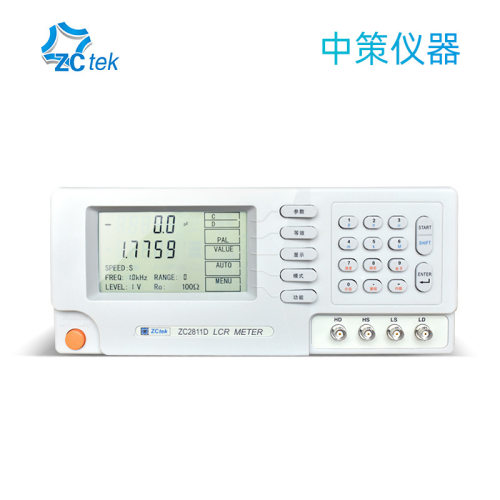 ZCtek中策高精度LCR数字电桥测试仪100~10kHz频率 ZC2810D测量仪