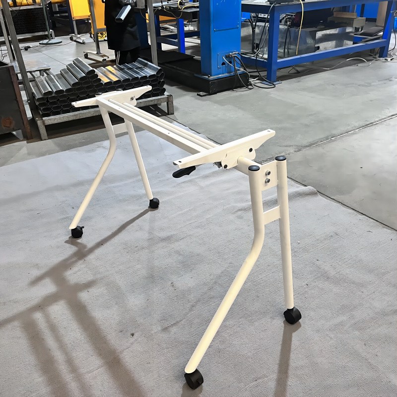 培训桌架 现货桌架工程供货折叠培训桌腿万向轮移动培训桌