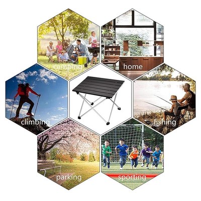 Outdoor Portable Aluminum AlloyC Folding Table Leisure Simpl