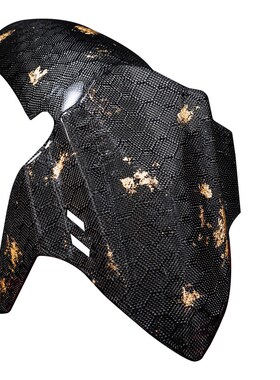 小牛N1S/U系列四代目九号改装蜂窝金箔碳纤维BWMS GP竞技前挡泥板