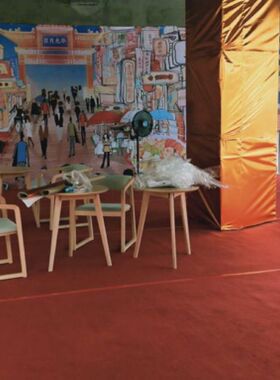 舞台金纸装饰布树干包柱布树木金箔纸酒店抓皱金R布包柱子包树彩