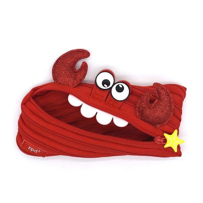 夏季新款ZIPIT小龙虾螃蟹笔袋怪兽拉炼包太N阳镜文具收纳化妆包M,文具电教/文化用品/商务用品,笔袋,淘宝优惠券,粉丝福利购,淘宝优惠卷