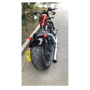 前D后坐垫2004 X48改装 18年分体双人座垫皮 1200N 适用哈雷XL883