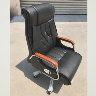 校长办公桌经理桌油漆老板桌实木贴皮大班台简约现代W1.6米含侧柜