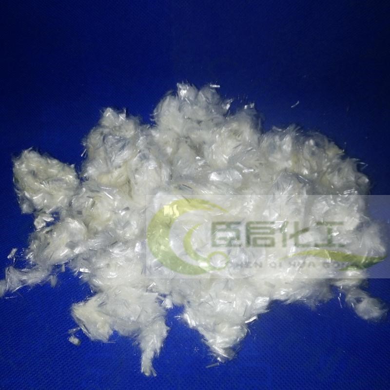 高强高模聚乙烯醇纤维PoVA纤维 维纶短纤维抗裂工程螺旋型 3-19mm