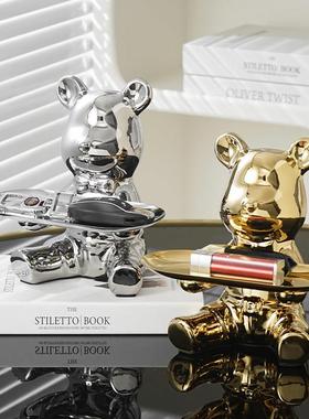 暴力熊酒架创意红酒托酒杯架托置物架轻奢酒柜摆件葡萄酒客厅装饰