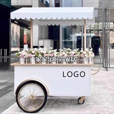 欧式铁艺移动摆摊小吃车创意夜市摆摊车地摊车促销车美食街摊位架