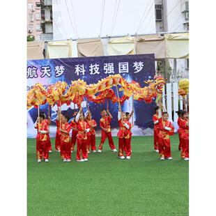 幼儿园舞龙道具儿童舞龙新工程塑料水龙头钢丝龙丰满