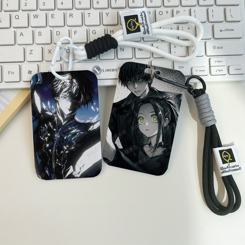 金牌得住狼光夜鹰纯卡套学生校园双面地铁卡保护套透明门禁卡防