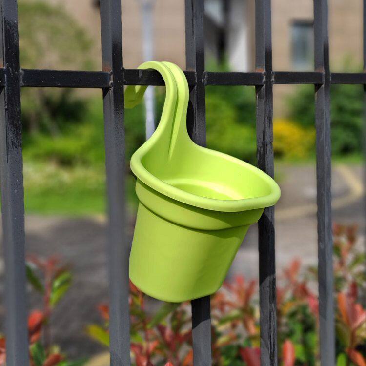 半圆形绿萝壁挂储水花盆悬挂式绿植墙面吊篮挂钩花盆