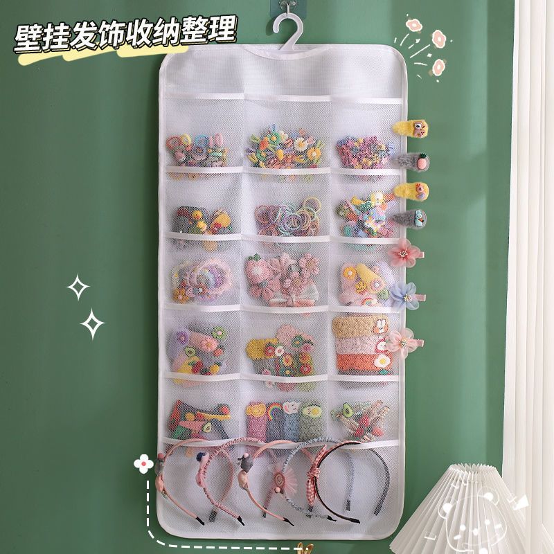 衣柜门后布艺挂袋壁挂整理神器收纳内衣袜子口水巾居家储物袋