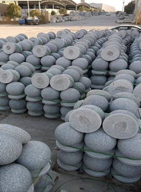 户外挡车石球广场拦车挡路石墩校园石材石柱石头大理石路障圆球