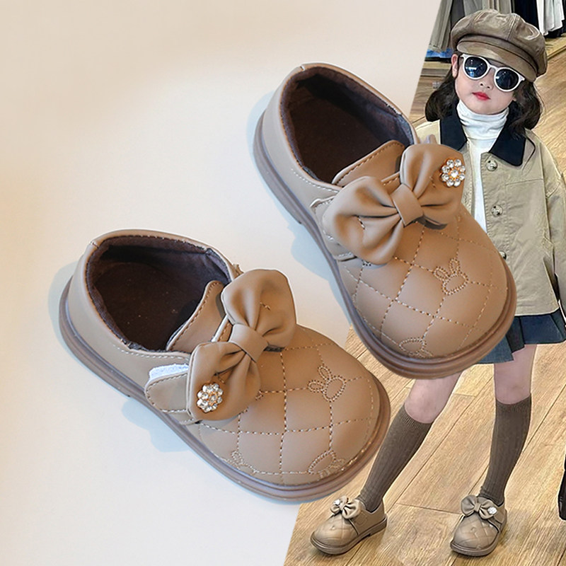 2026新款软底防滑女童小皮鞋春秋洋气公主单鞋儿童百搭潮流豆豆鞋,童鞋/婴儿鞋/亲子鞋,皮鞋,淘宝优惠券,粉丝福利购,淘宝优惠卷