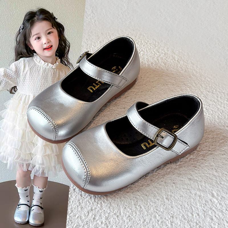 女童英伦风浅口豆豆鞋软底小皮鞋2026新款春秋儿童百搭单鞋公主鞋,童鞋/婴儿鞋/亲子鞋,皮鞋,淘宝优惠券,粉丝福利购,淘宝优惠卷