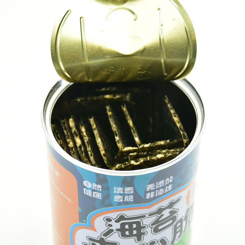 多买多送夹心海苔脆40克罐装孕妇儿童宝宝零食即食烤紫菜夹心芝麻