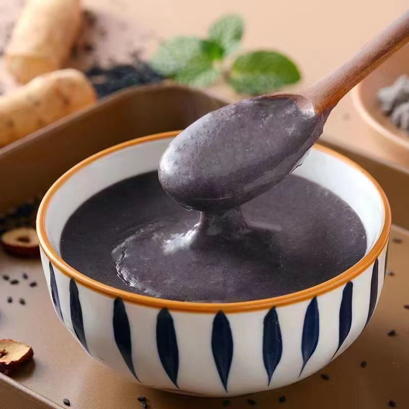 黑芝麻糊黑芝麻核桃桑葚粉黑米粉黑豆黑藜麦代餐粉无添加20g袋装