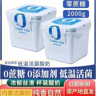 奶昔酸奶低脂低卡低热量无糖减肥解馋小零食内蒙古酸奶1000g大桶装零代糖手工酸奶可过滤酸奶碗营孕妇儿童养高钙高蛋白轻食低负担