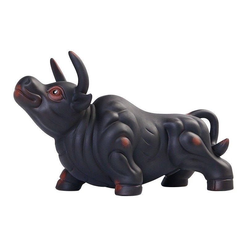 紫陶牛气冲天茶宠摆件精品可v养茶桌招财装饰品生肖牛茶玩茶具配,餐饮具,茶宠摆件,淘宝优惠券,粉丝福利购,淘宝优惠卷