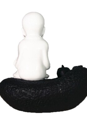 树脂工艺品桌面装饰p一修小和尚思考者摆件书房客厅家居饰品