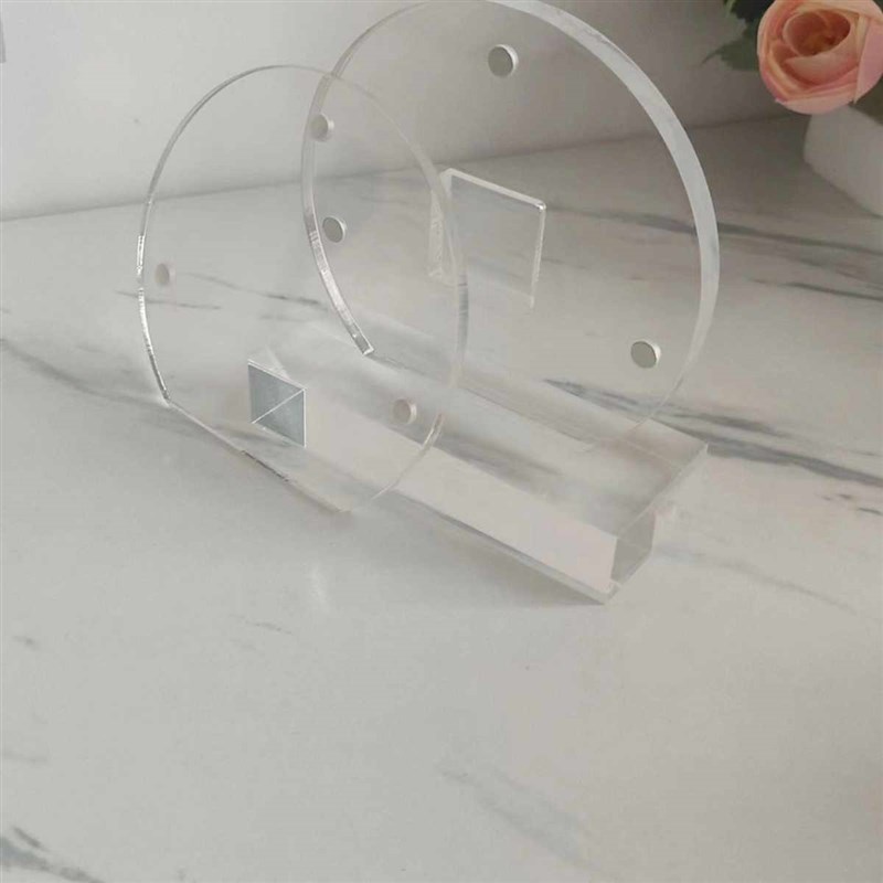 亚克力电子晶圆晶片展示架科技圆形G芯片陈列板商品摆件可订制