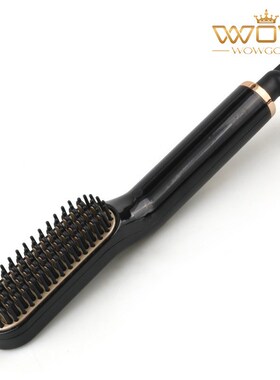 新款ST7d68迷你男性电动胡须造型梳男士胡须直发器胡子直发梳