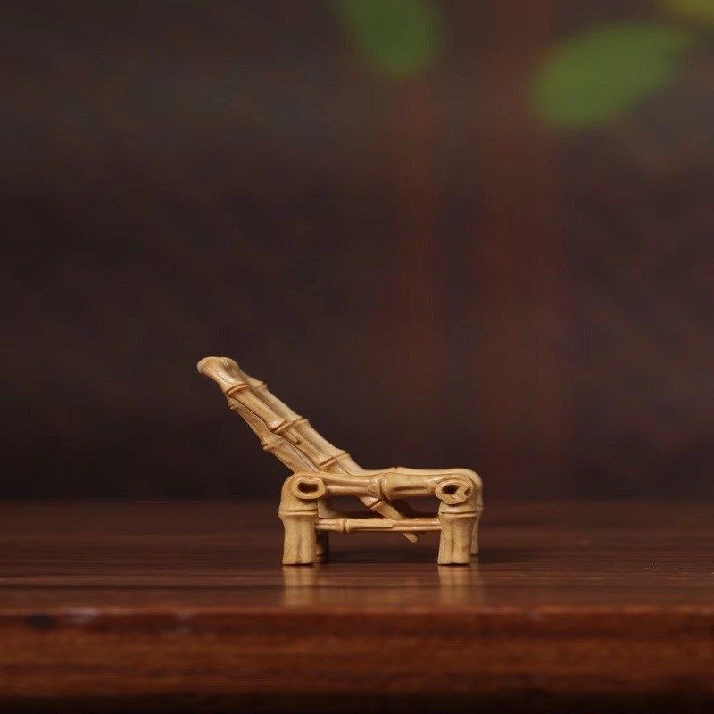 小叶黄杨木雕茶宠竹节节高升w靠背椅子板凳创意复古茶几家居装饰,家居饰品,木雕,淘宝优惠券,粉丝福利购,淘宝优惠卷