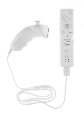 2pcs Built-in Motion Plus Nunchuck 2H In 1 TechKen Wireless