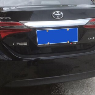 TRD车牌架新汉兰达凯美瑞卡罗拉皇冠锐志KRAV4致炫牌照框架拖改装