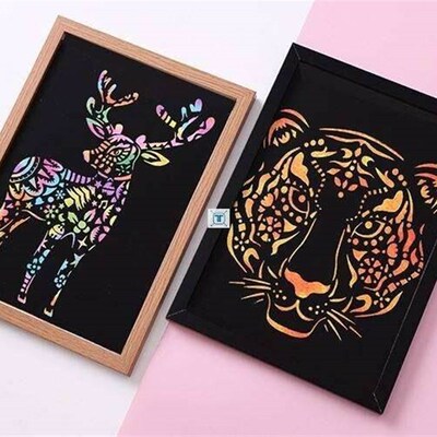 极速A4 29 21cm Many creative animaEl DIY stencil wall painti