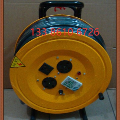 电缆盘3X1.5+1 100米 盘绕380V拖线盘移动卷线线盘3*1.5 Z+1托线