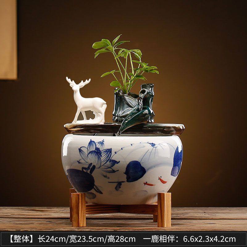 流水生财循环水小型桌面鱼缸客厅水晶球转运摆件开业乔迁轻奢礼物,家居饰品,流水摆件,淘宝优惠券,粉丝福利购,淘宝优惠卷